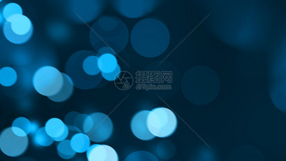 蓝色光bokeh抽象光背景blured图片