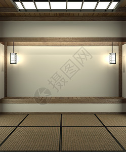 专门设计日本式空房间3D图片