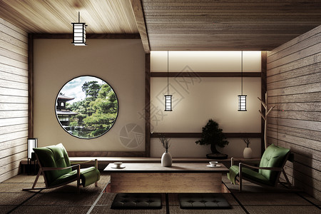 现代客厅日本式图片