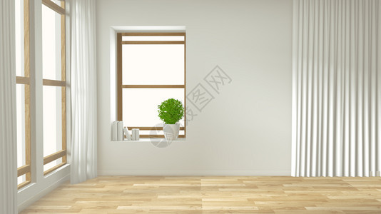 空室内背景带有10摄氏度的房间模拟在木地板上最小设计zentyl3d图片
