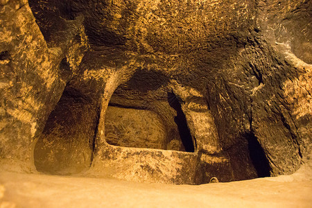 深水洞穴地下城市山顶火鸡旅行背景图片