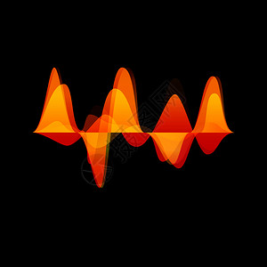 矢量音频波背景图片