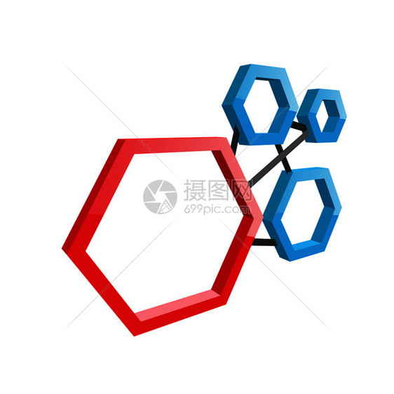 抽象矢量符号蜂巢图片