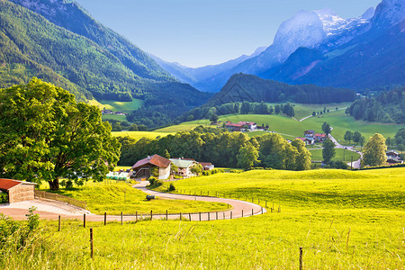伯尔赫提斯加登阿卑山区域风景巴伐利亚地区图片