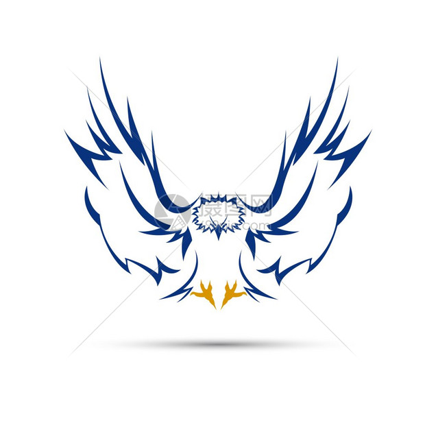 矢量蓝鹰图