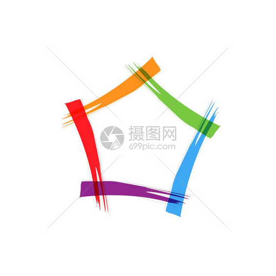 抽象符号五边形图片