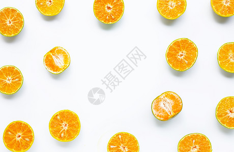 白色背景的fesh橙色框架图片