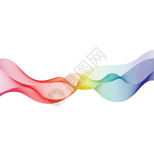 抽象的颜色波流设计元素图片