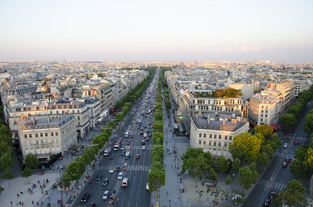 巴黎法郎欧元洲July2019巴黎城市欧元的空中观察图片