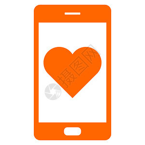 心脏和智能手机背景图片