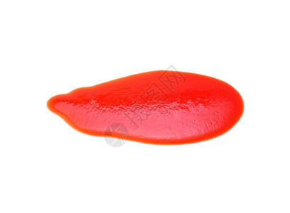 白色背景孤立的闭合番茄酱图片