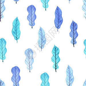 水树彩色无缝图案背景图片