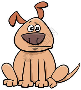 漫画插图滑稽小狗漫画动物人图片