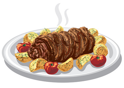 回锅肉 土豆插画_回锅肉 土豆卡通_回锅肉 土豆插图_手绘_板绘_摄图网