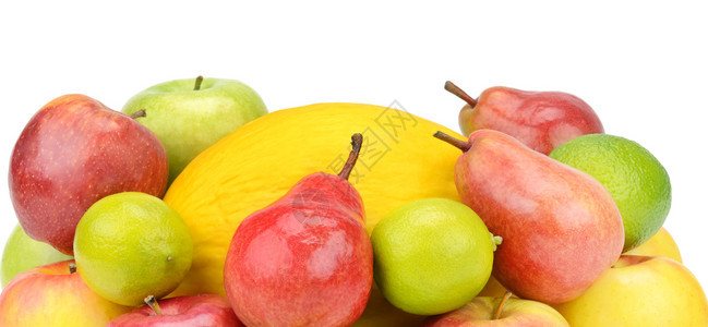 在白色背景上分离水果健康的食物宽广照片图片