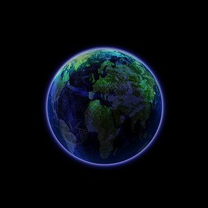 被孤立的蓝色行星由纳萨提供的图像元素图片