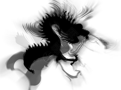 龙的影子图片素材