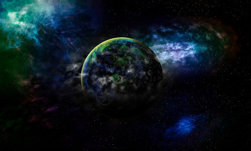 科学背景占星行地球由气体覆盖nas图片