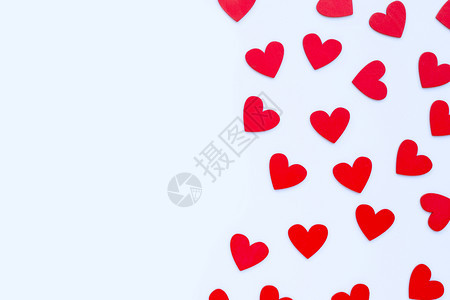 valentirsqu日白背景的红心复制烟雾图片