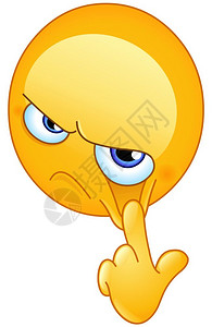 demoji表情用他的手指拉着一个更低的眼皮意思是警惕不要愚弄我的眼睛