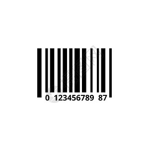 包装条码条码图标设计模板矢量隔离插图条码图标设计模板向量隔离背景