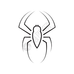 蜘蛛矢量标志背景图片