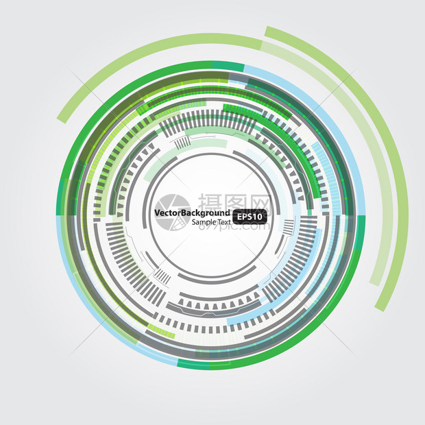 抽象技术环形矢量背景图片
