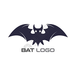 蝙蝠开翅膀徽标概念要素图标模板图片