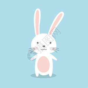 可爱的卡通小兔子插图图片