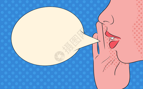 说话的嘴唇插画_说话的嘴唇卡通_说话的嘴唇插图_手绘_板绘_摄图网