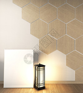 六角瓷砖木板壁图片