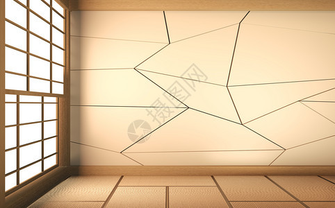 模拟空房间的墙壁设计3d图片