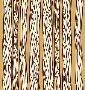 树树皮纹理插画