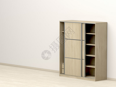 室内现代木制衣柜图片