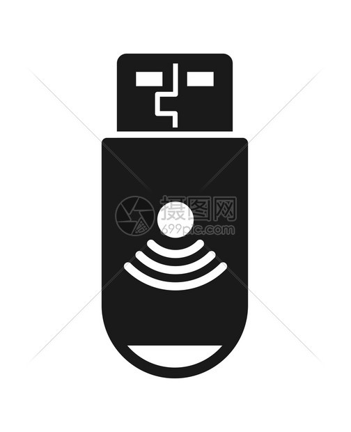 使用wif的自动闪存驱器为场地和应用设计简单平坦的图片