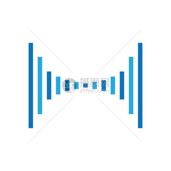 声音波插图矢量标设计图片