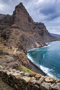 山地安太岛角渡非洲山地安太岛角渡海景的悬崖和图片