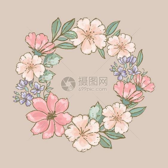 花束矢量插图图片