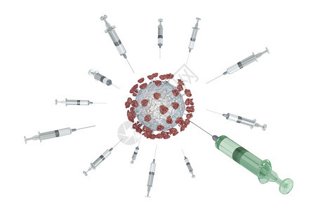 使用疫苗抗的概念形象一个成功图片