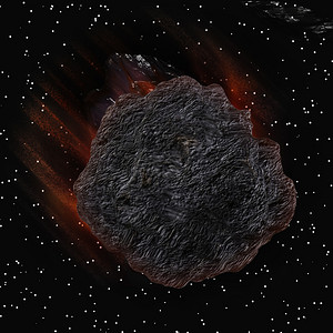 ufo世界末日3号巨型小行星在空间爆炸数字化的插图背景