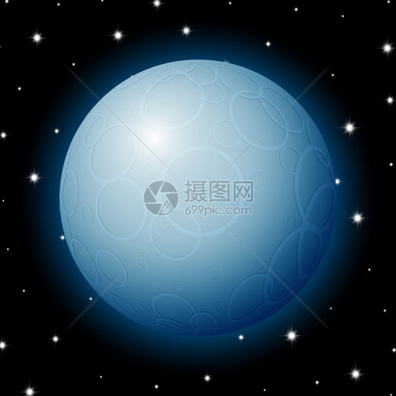 卡通外星球插画图片