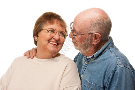 幸福的老年情侣图片