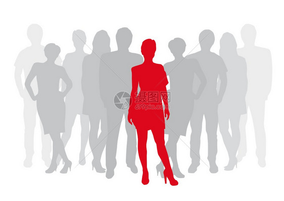 参与工作团队合和协的媒介企业女商人图片