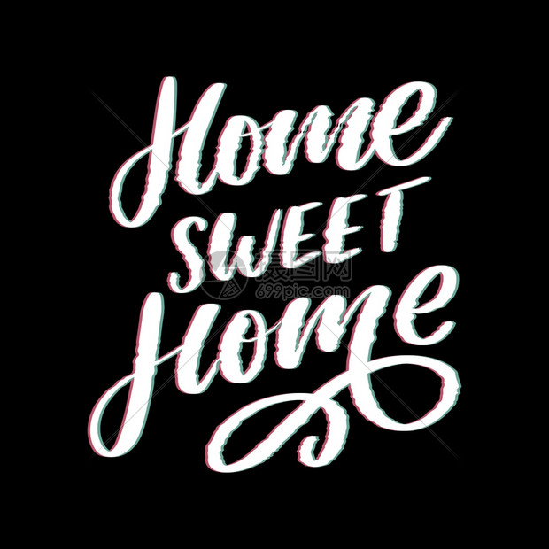 homesweethome手字母检疫流行病字母文书法矢量口号homesr手字母检疫