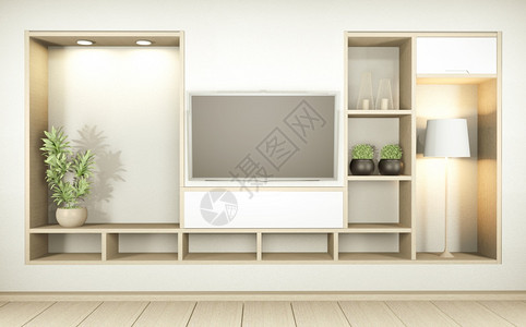 壁架室zen风格和10节木制设计土音3d图片