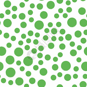 绿布抠像素材无缝绿点图案手画圆圈设计图片