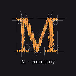 700m矢量徽标设计字母m设计图片