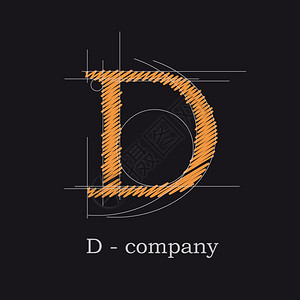 600d矢量徽标设计字母d设计图片