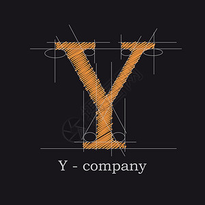 矢量徽标设计字母y图片