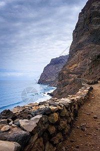 山地安太岛角渡非洲山地安太岛角渡海景的悬崖和图片